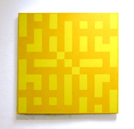 Philip Bradshaw, Crossword paintings, ACW005 (YELLOW), 2013